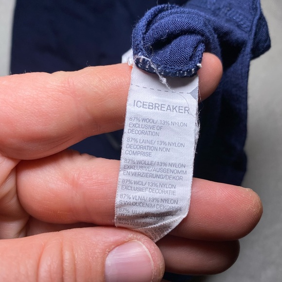 EUC Icebreaker Lightweight Merino Wool Navy Blue Basic Tank Top - Picture 3 of 5